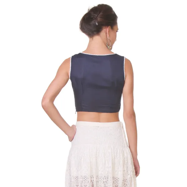 Dark_Blue_Crepe_Top_For_Women