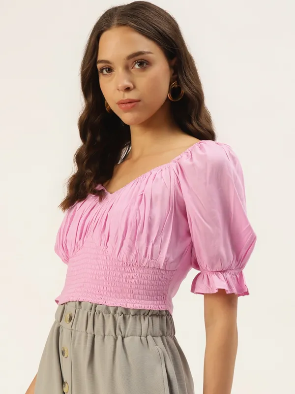 Pink_Viscose_Rayon_Top_For_Women