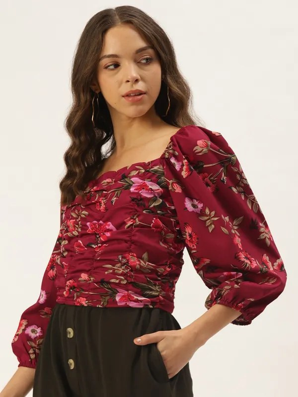Multicolor_Crepe_Top_For_Women