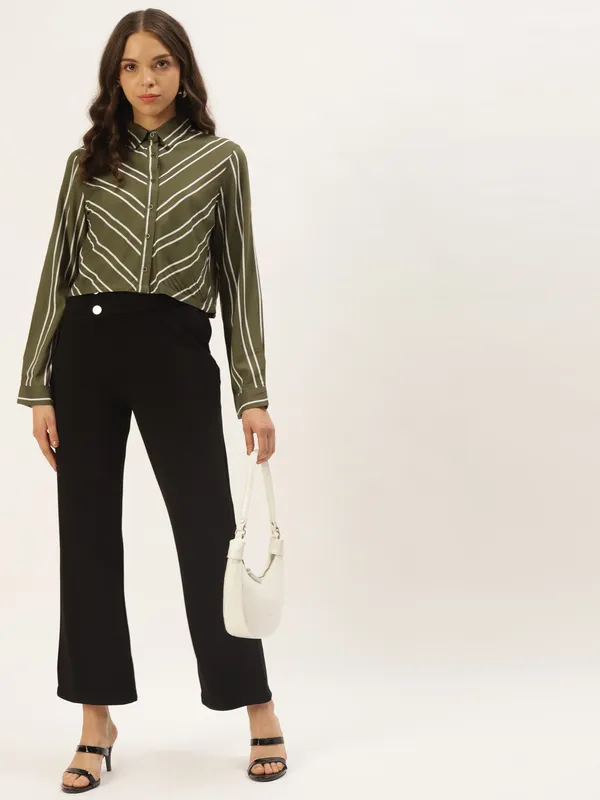 Green_Viscose_Rayon_Shirt_For_Women