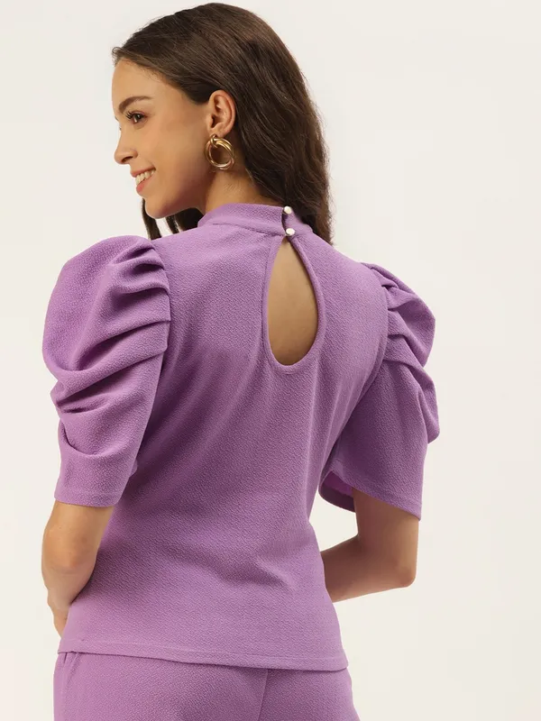 Purple_Polyester_Top_For_Women