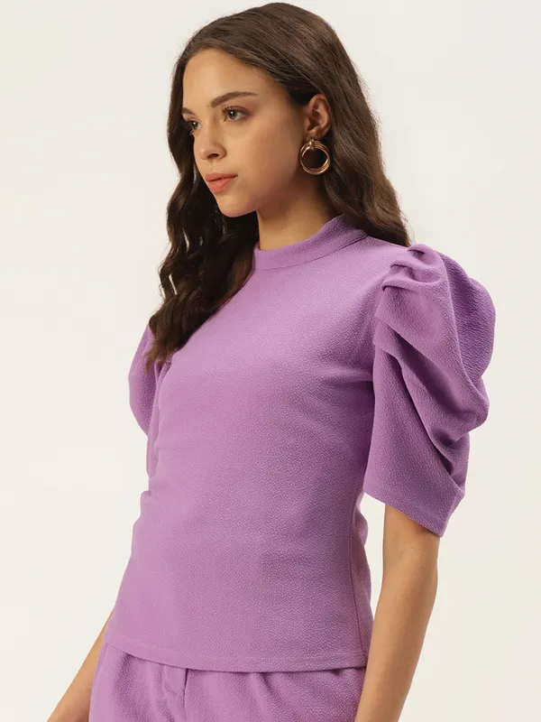 Purple_Polyester_Top_For_Women
