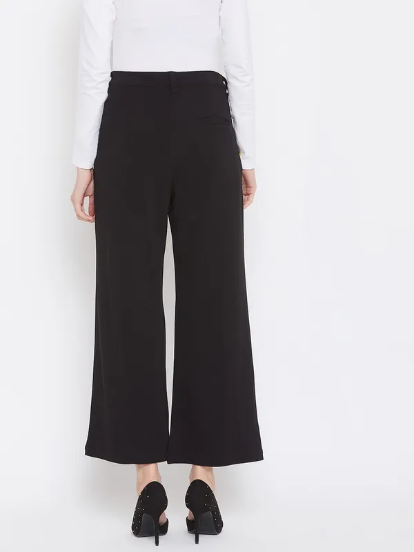 Zastraa_Women_Black_Flared_Fit_Solid_Formal_Trousers
