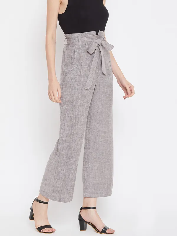 Grey_Viscose_Rayon_Trouser_For_Women