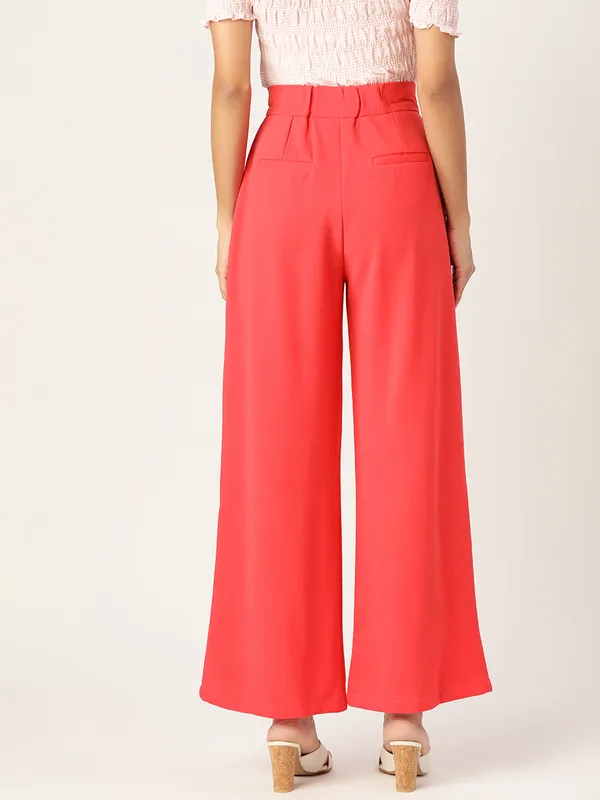 Zastraa_Women_Pink_Smart_High_Waist_Pleated_Culottes