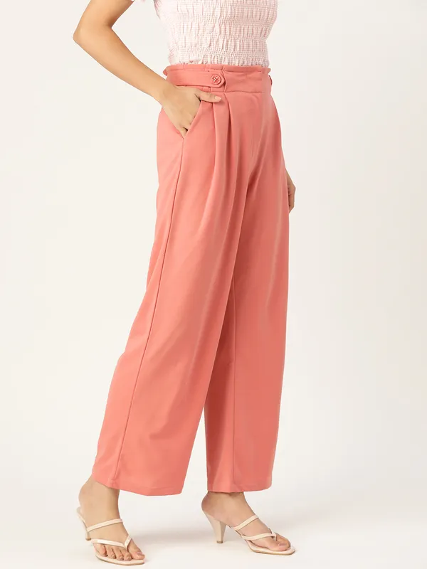Zastraa_Women_Smart_Flared_High-Rise_Pleated_Parallel_Trousers