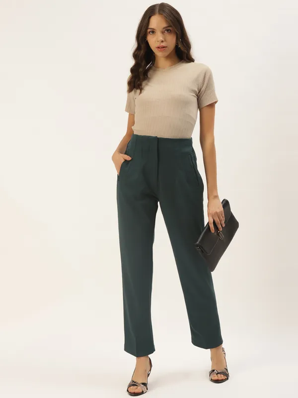 Zastraa_Grey_High_Rise_Slim_Fit_Pant