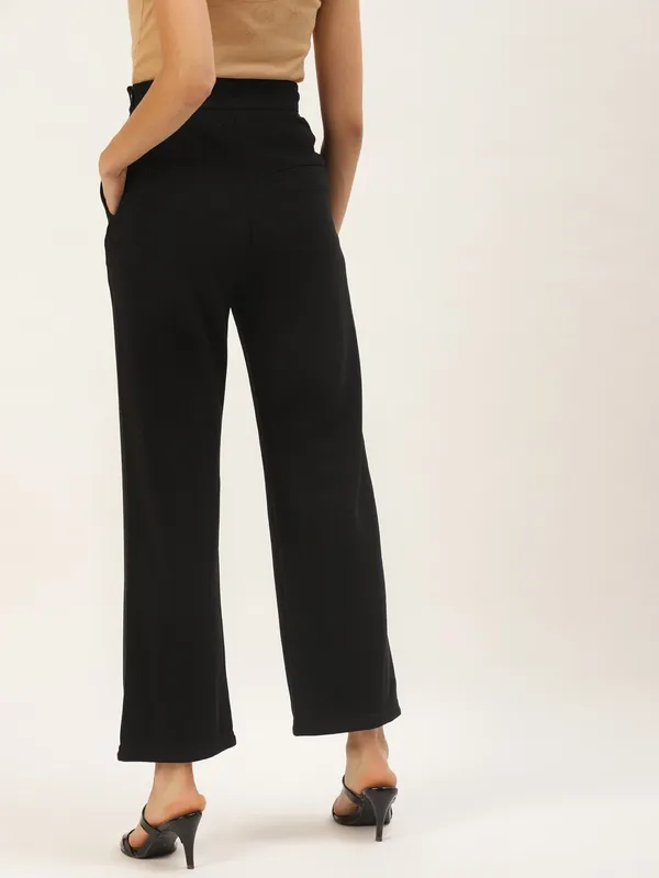 Zastraa_Women_Black_Solid_High-Rise_Parallel_Trousers