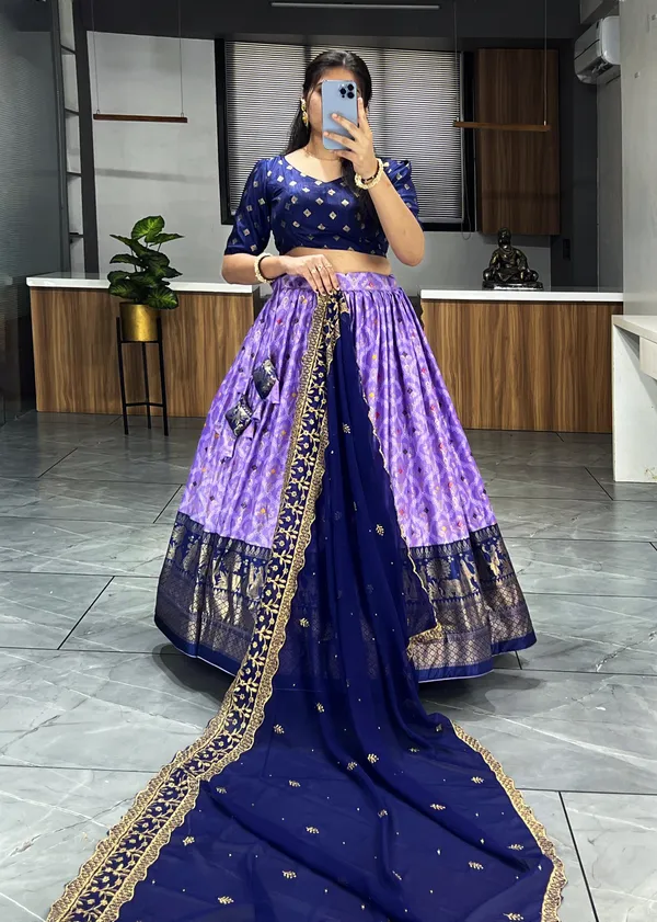 Lovender_Premium_&_Elegant_Dola_Silk_Lehenga_Choli_For_Women