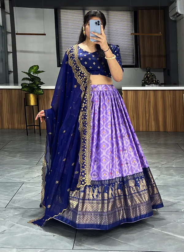 Lovender_Premium_&_Elegant_Dola_Silk_Lehenga_Choli_For_Women
