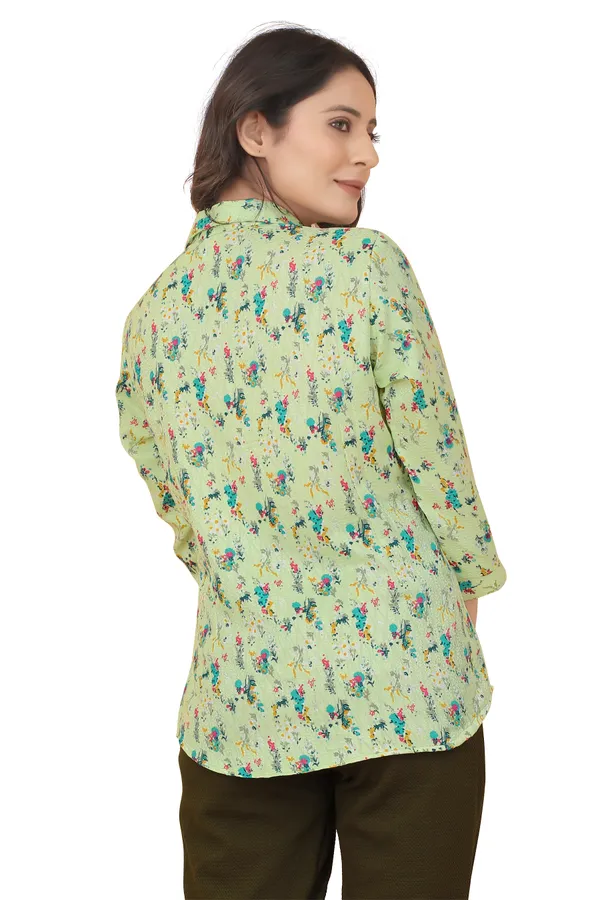 Mint_Green_Polycotton_Shirts_For_Women
