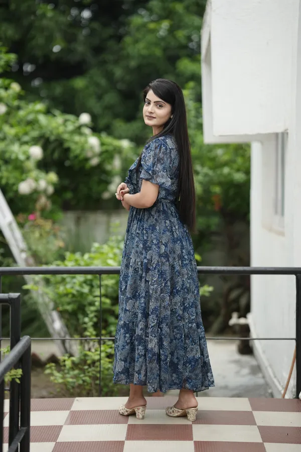 Teal_Georgette_Maxi_Dress_For_Women