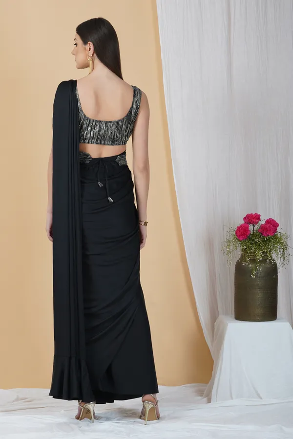 Ready_To_Wear_Armani_Satin_Black_Pre_Stitched_Embellished_Saree