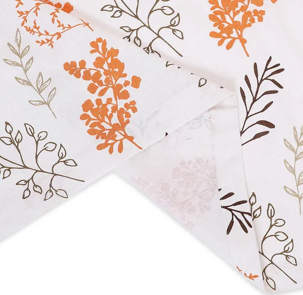 Pack_of_2_Cotton_Safety_Orange_Bloom_Bliss_Printed_Collection_Eyelet_Curtainfor_Window_and_Door