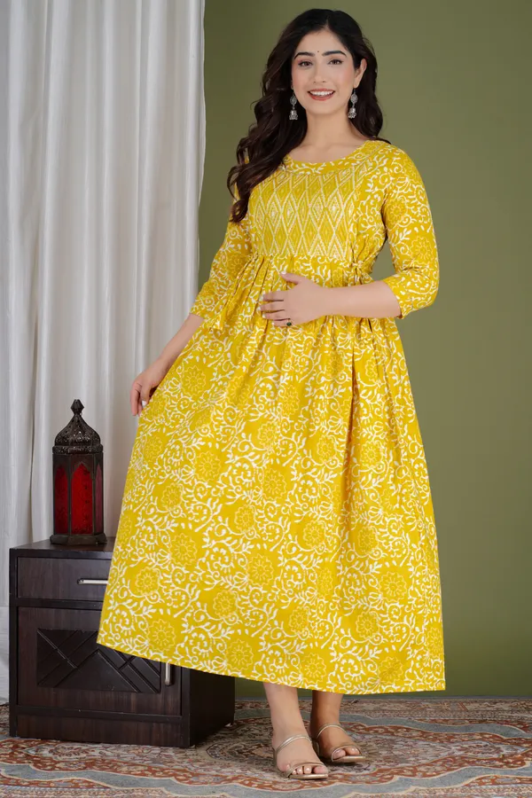 Ziczaking__Cotton_Printed_Maternity_And_Feeding_Kurti_Combo_Of_2
