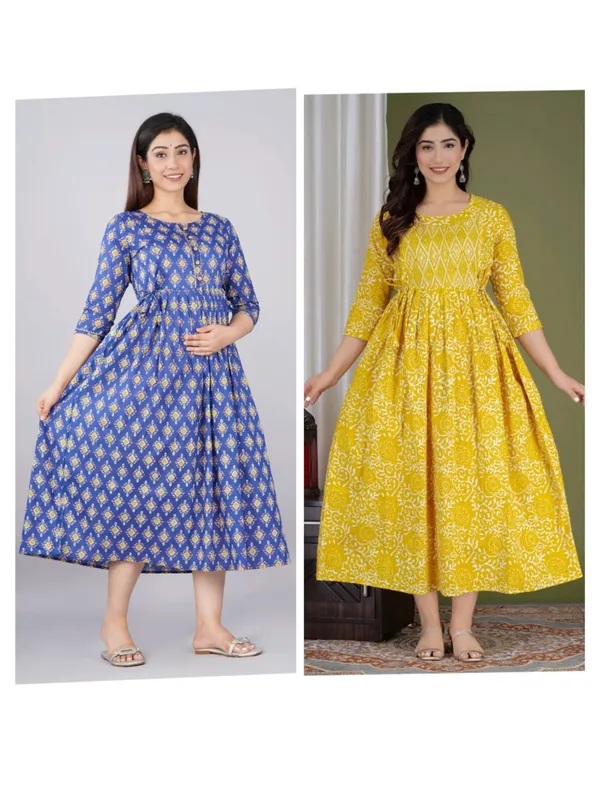 Ziczaking__Cotton_Printed_Maternity_And_Feeding_Kurti_Combo_Of_2