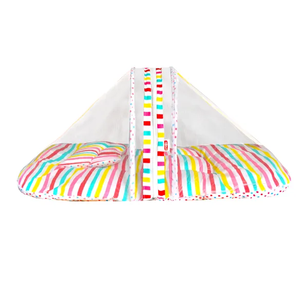 mite_Baby_Bedding_Set_with_Mosquito_net_and_Pillow_(Stripes)
