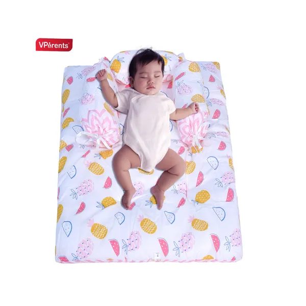 Fruity_Baby_4_Piece_Bedding_Set_with_Pillow_and_Bolsters_Sleeping_Bag_and_Bedding_Set_and_Feeding_Pillow_Combo_(Pink)