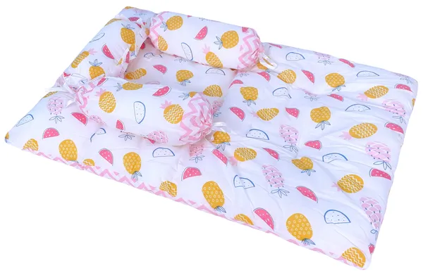 Fruity_Baby_4_Piece_Bedding_Set_with_Pillow_and_Bolsters_Sleeping_Bag_and_Bedding_Set_and_Feeding_Pillow_Combo_(Pink)