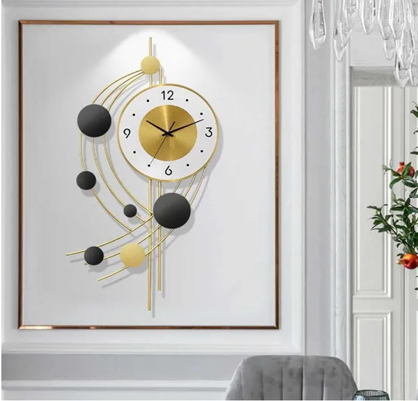 Gold_&_Black_Iron_Premium_&_Elegant_Rust_Free_Wallclock_Of_(14_X_24_)_In