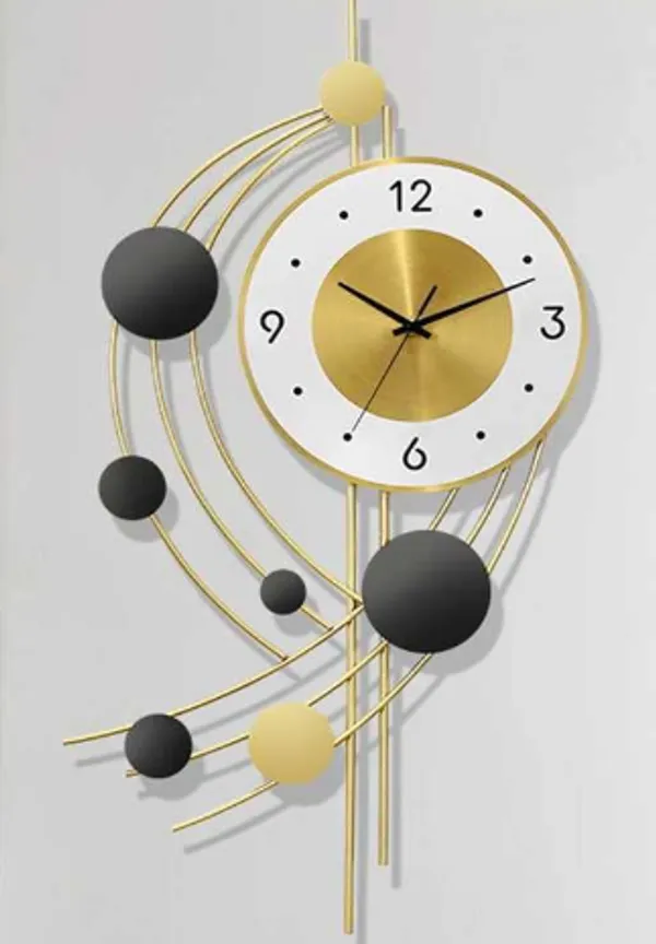 Gold_&_Black_Iron_Premium_&_Elegant_Rust_Free_Wallclock_Of_(14_X_24_)_In