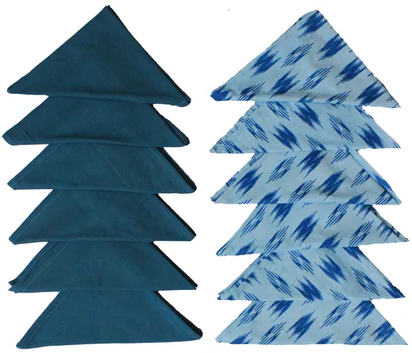 Pack_of_18_Piece_Cotton_Blue_Pochampaaly_Weave_Ikat_Printed_Collection_Place_Mat_With_Napkin_For_Dining_Room_and_Living_Room