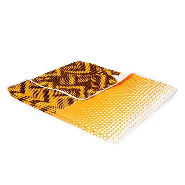 Geometric_Single_Dohar_for_AC_Room_(Polyester,_Orange_and_Brown)