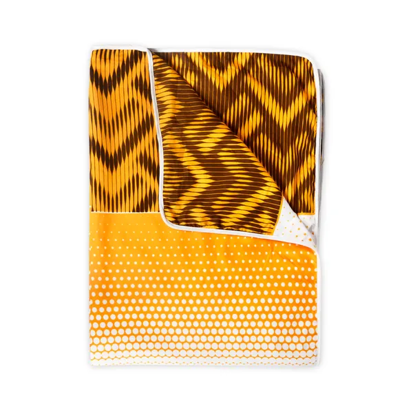 Geometric_Single_Dohar_for_AC_Room_(Polyester,_Orange_and_Brown)