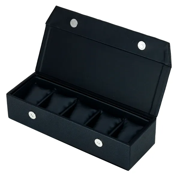 Watch_Box_Organizer_Holder_Jewelry_Accessories_Display_Storage_Case_Watch_Organiser_Collection_Box_5_Slots_In_PU_Leather_For_Men_Women_Black_Color