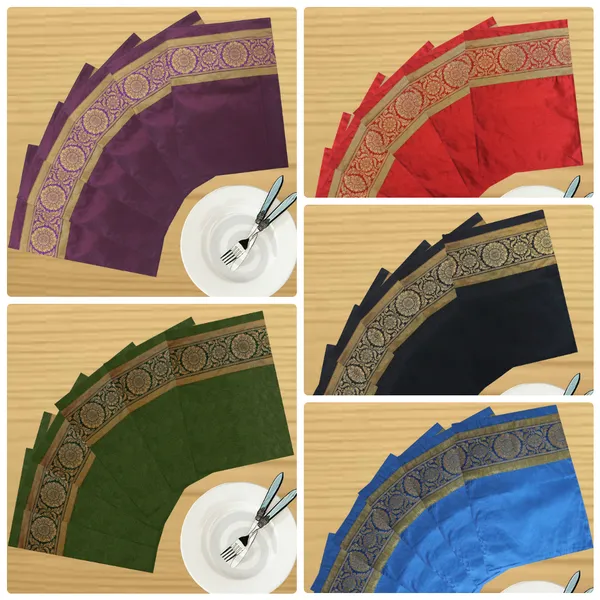 Pack_of_18_Pieces_Polysilk_Maroon_Zari_Floral_Brocket_Place_Mat_With_Napkin_for_Dining_and_Center_Table