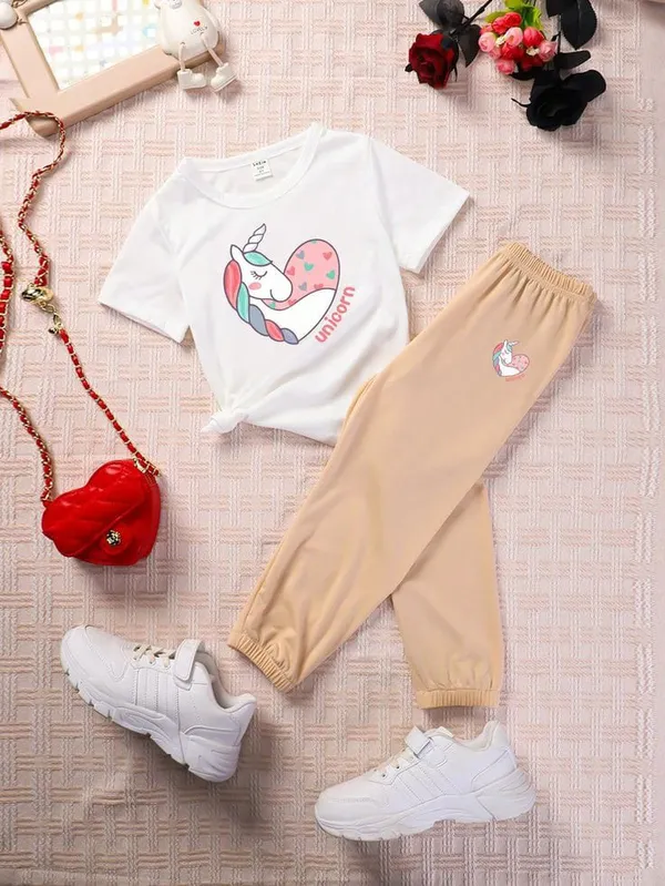 Beige_Love-Unicorn_Printed_Trendy_Top__and_Bottom_Set_For_Baby_Girls