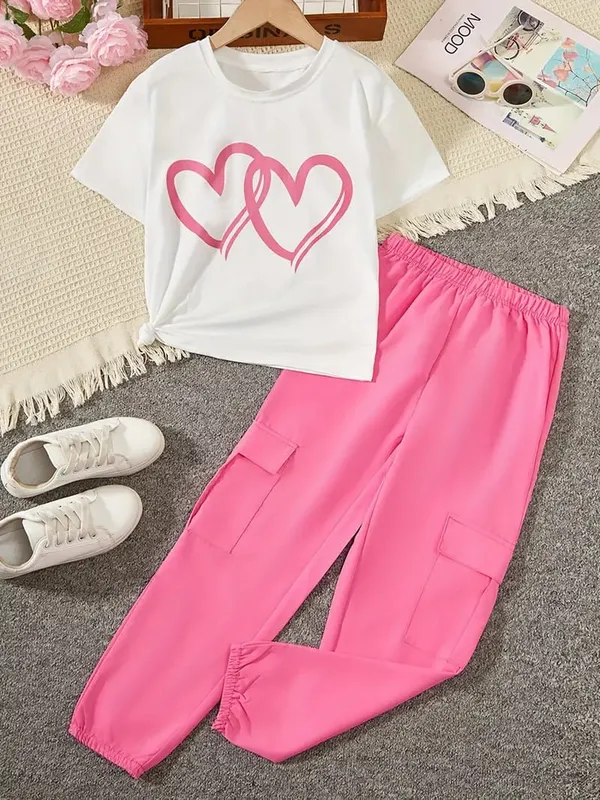 Pink_Double_Love_Printed_Trendy_Top_and_Bottom_Set_For_Baby_Girls