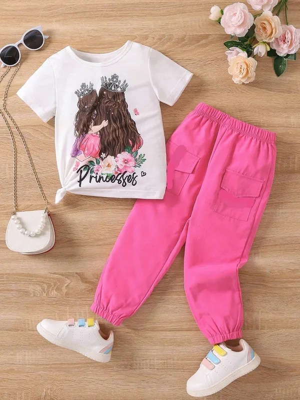 Ladies_Princess_Printed__Pink_Color_Joggeres_Trendy_Top_and_Bottom_Set_For_Girls