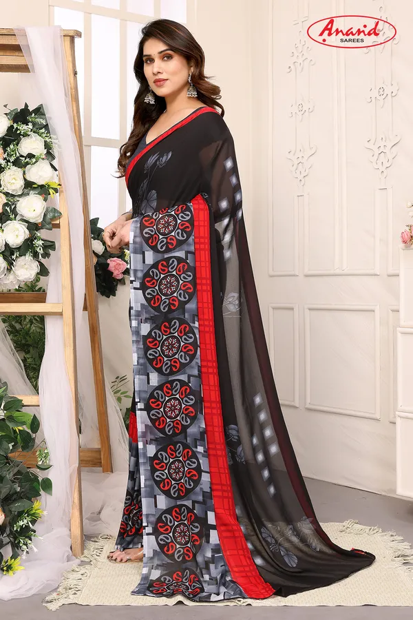 Paisley,_Ombre_Bollywood_Georgette_Saree_(Black)