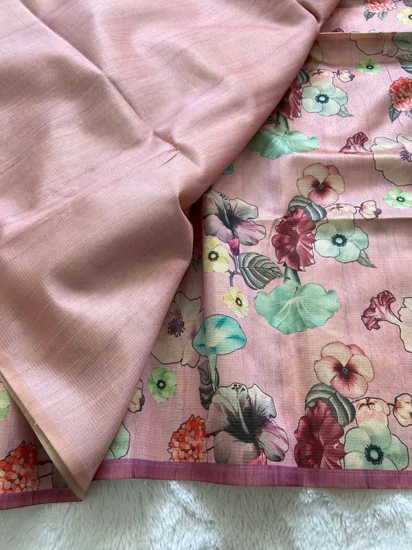 Bhavani_Wine_–_Divine_Navratri_Special_|_Soft_Tussar_Silk_Saree_with_Print,_Border_&_Contrast_Print_Blouse_with_Tassels