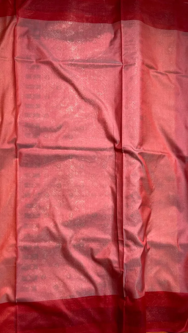 Humairah_Presents_Gold_Katan_Silk_Golden_Zari_Booti_with_Contrast_Banarasi_Alfi_Mina_Border_and_Red_Blouse