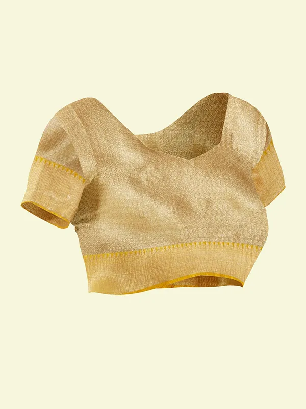 Off_White_Cotton_Blend_Banarasi_Sarees_For_Women