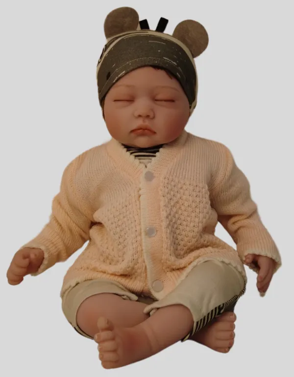 Cream_Sweater_Front_Open_V_Neck_Coat_For_Baby