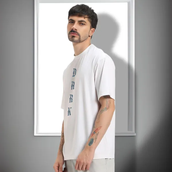 White_Oversized_Printed_Half_Sleeve_Cotton_T-Shirt_For_Men