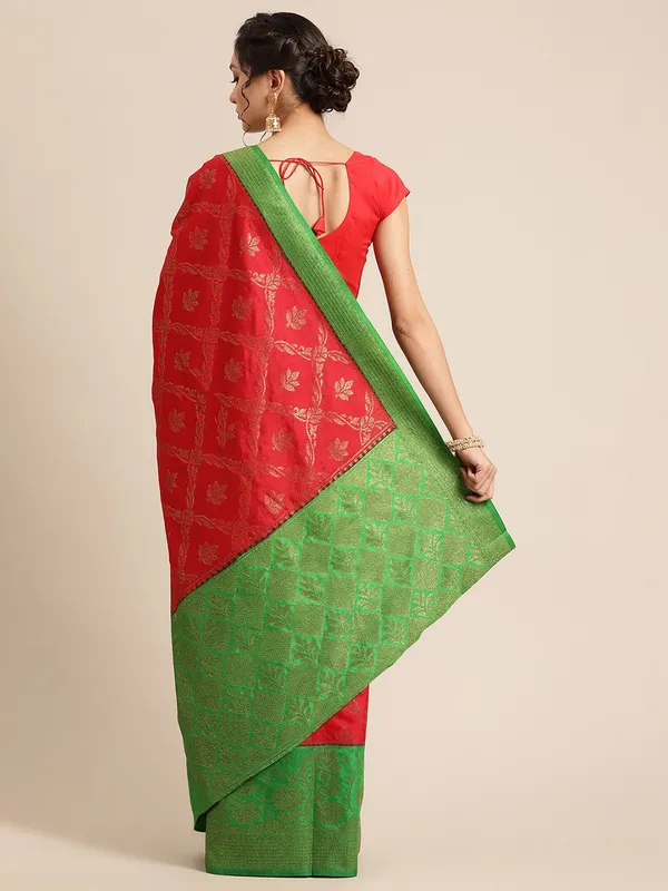 Red_Dupion_Silk_Banarasi_Sarees_For_Women