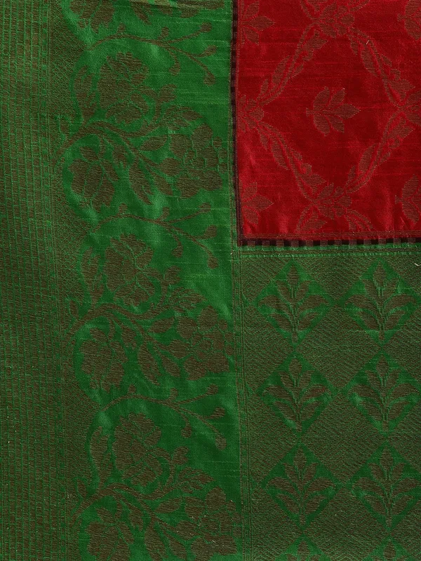Red_Dupion_Silk_Banarasi_Sarees_For_Women