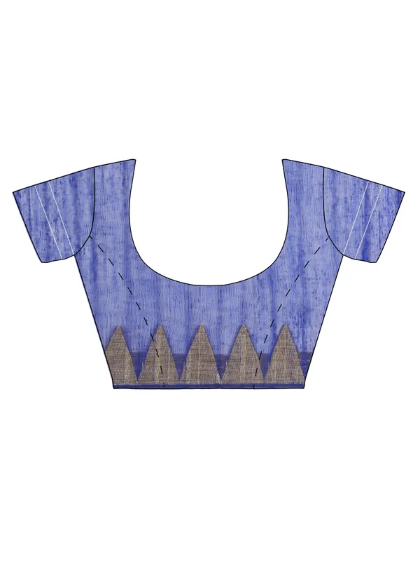 Blue_Cotton_Blend_Banarasi_Sarees_For_Women