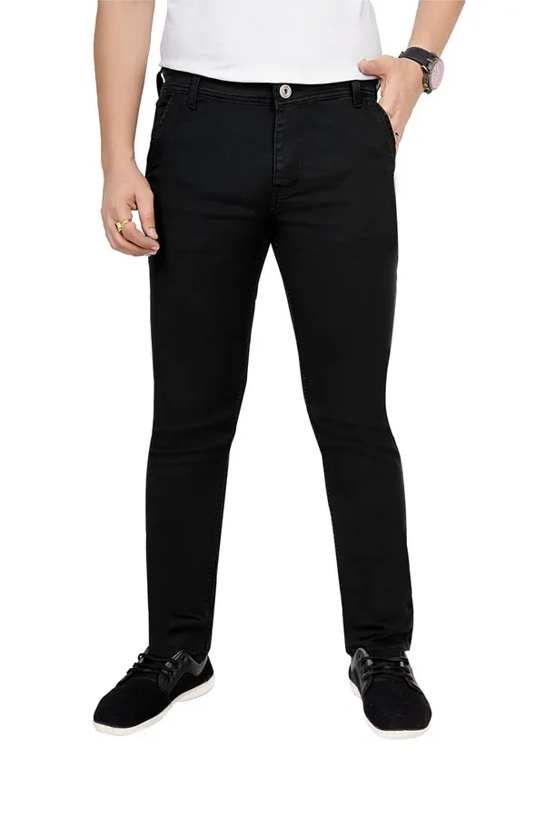 Dark_Green_Cotton_Premium_Solid_Jeans_For_Men