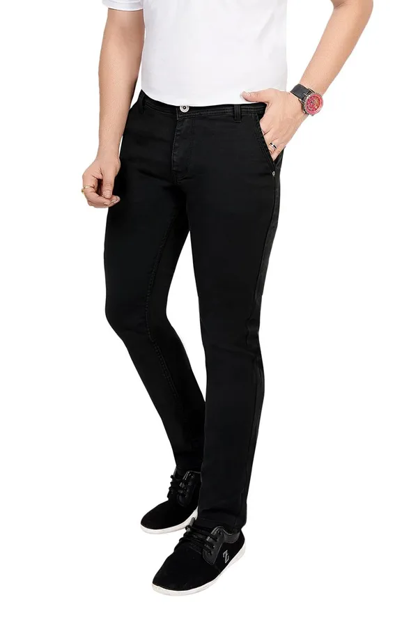 Dark_Green_Cotton_Premium_Solid_Jeans_For_Men