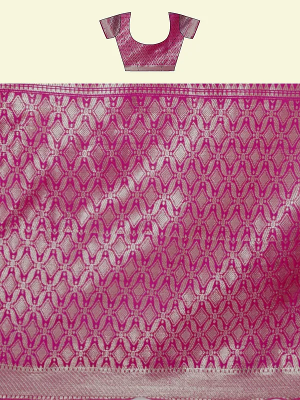 Grey_Matka_Silk/Silk_Blend_Banarasi_Sarees_For_Women