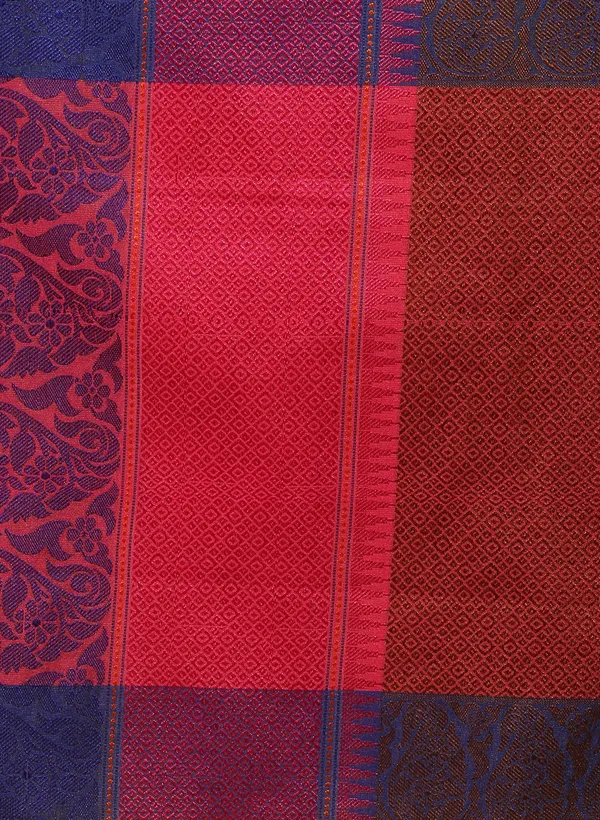 Mustard_Silk_Blend_Banarasi_Sarees_For_Women