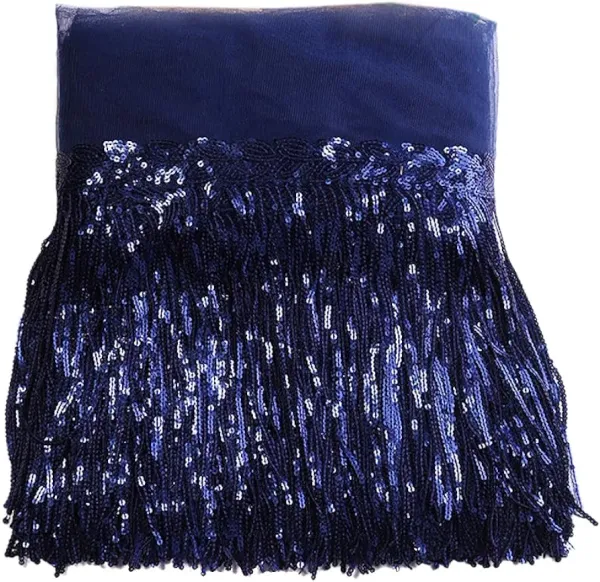 Navy_Blue_Sequince_Premium_Lace_For_Women