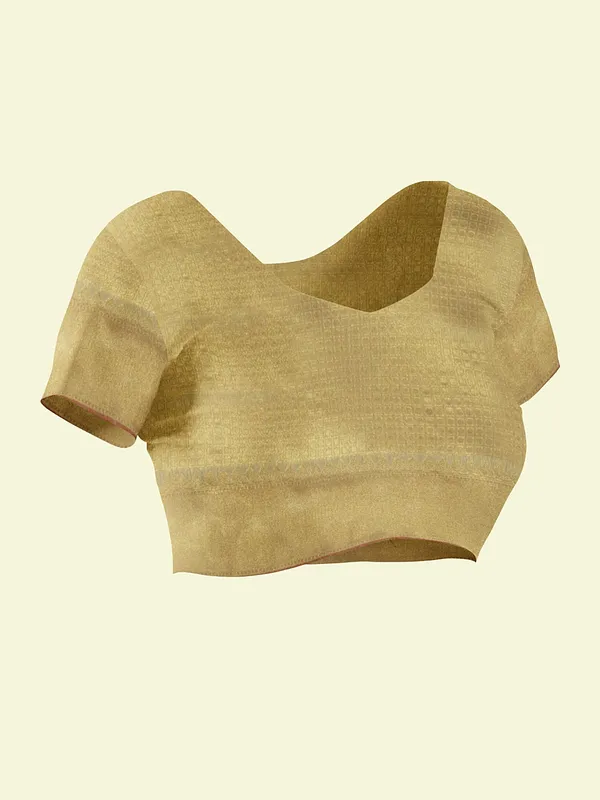 Beige_Cotton_Blend_Banarasi_Sarees_For_Women