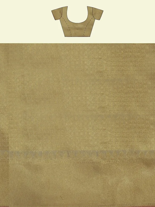 Beige_Cotton_Blend_Banarasi_Sarees_For_Women
