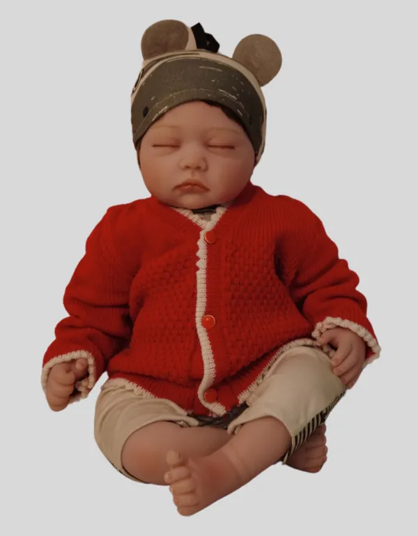 Red_Sweater_Front_Open_V_Neck_Coat_For_Baby